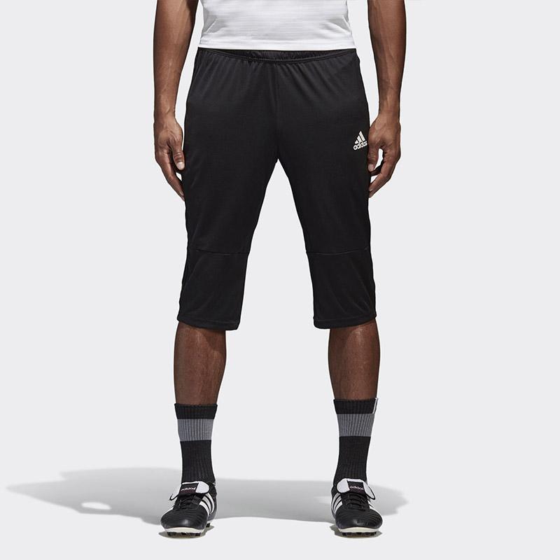 Adidas Football Training Running Capri Pants Men Bottoms Black CF4384