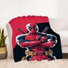 1pc Deadpool Comics Outdoor Blanket Lightweight Flannel, Soft & Warm, All-Season Use for Sofa, Outdoor, Camping, Living Room, Office016