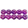 Polyhedral D12 Dice 10pcs 12 Sided Double Color with Glitter Dice for Role Playing GameD&D Boardgame Dice Set