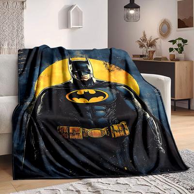 1 ud. Manta de Franela de Batman Ligera Suave Cálida Manta para Todas las Estaciones para Sofá, Cama, Viaje, Acampada L1024144