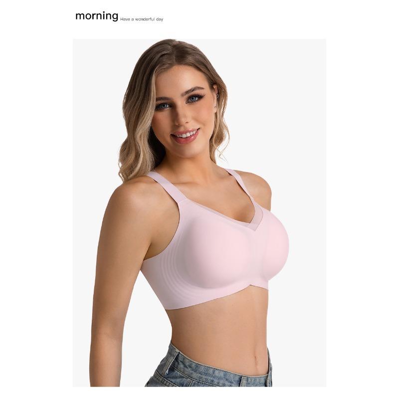 Women S No Wire Jelly Vest Style Seamless Plus Size Push Up Bra