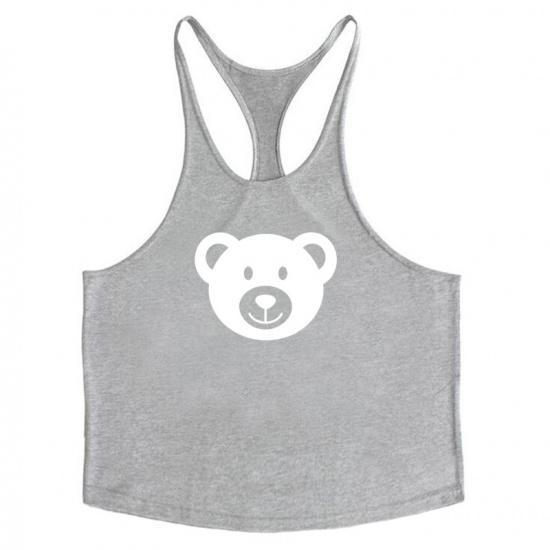 Men'S Summer New Style Men'S Thin Breathable Sports Fitness Sleeveless Knitted Shirt Casual Loose Knitted Tank Top