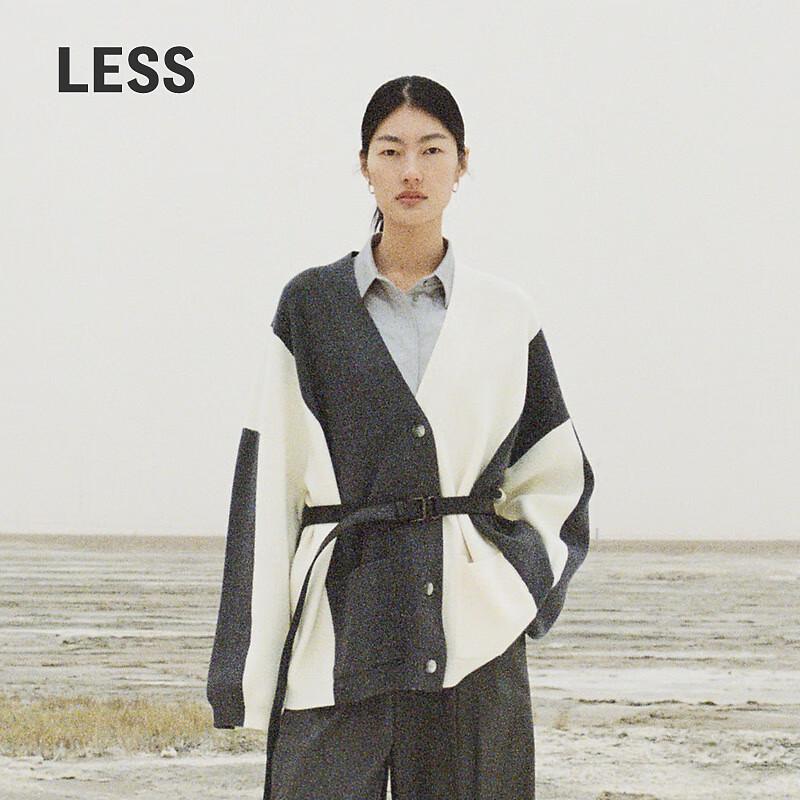 

LESS 2023 Autumn V-Neck Loose Mid-Length Cardigan S