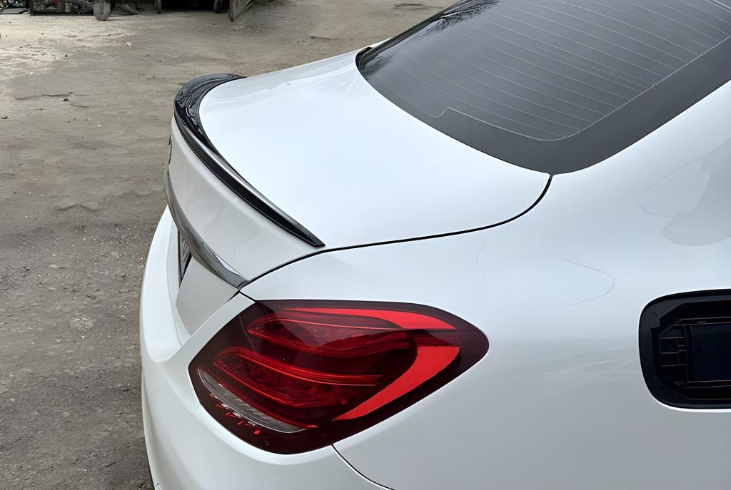 Спойлер LIP (Sunplex, черный) (125,9см*6см) для Mercedes C-сlass W205 2014-2021 гг