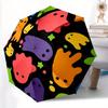 1pc Ghost Party Automatic Open/close Umbrella, 8-Rib Sturdy Structure, Portable Travel Umbrella, Parties, Everyday Use, Outdoor Accessory, A