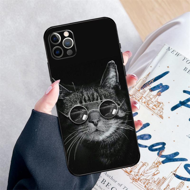Kitted Cats Cute Phone Case For iPhone 14 15 16 Pro Max 12 13 Mini 11 Pro Max XR 15 16 Plus 16e Cover Coque
