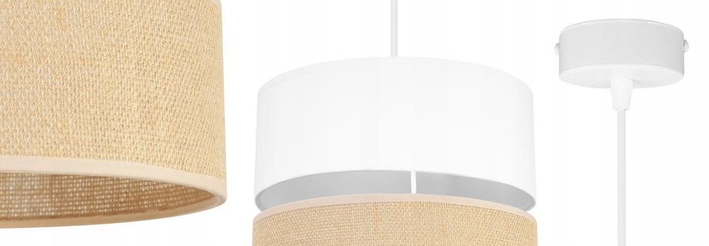 Hanging Lamp, Ceiling Chandelier, Lampshade 20 Cm White