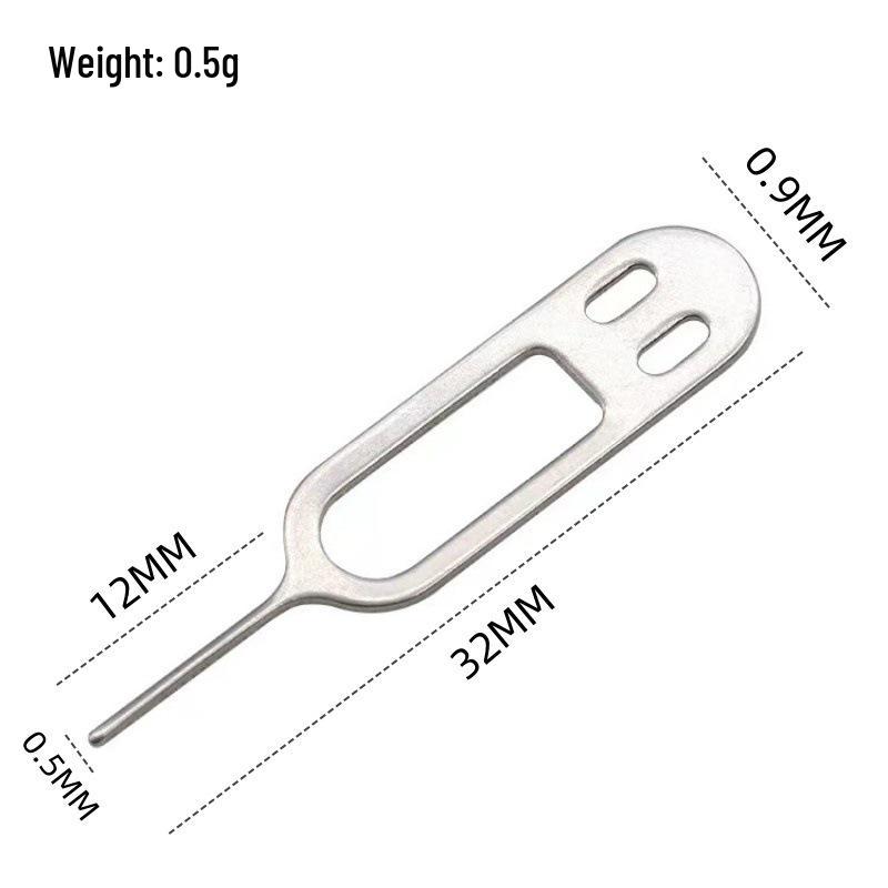 Universal SIM Card Ejector Tool for iPhone/Android - Stainless Steel