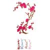 Applique - Plum Blossom Flower Branch Embroidery Patch Motif Iron Sew On Fabric