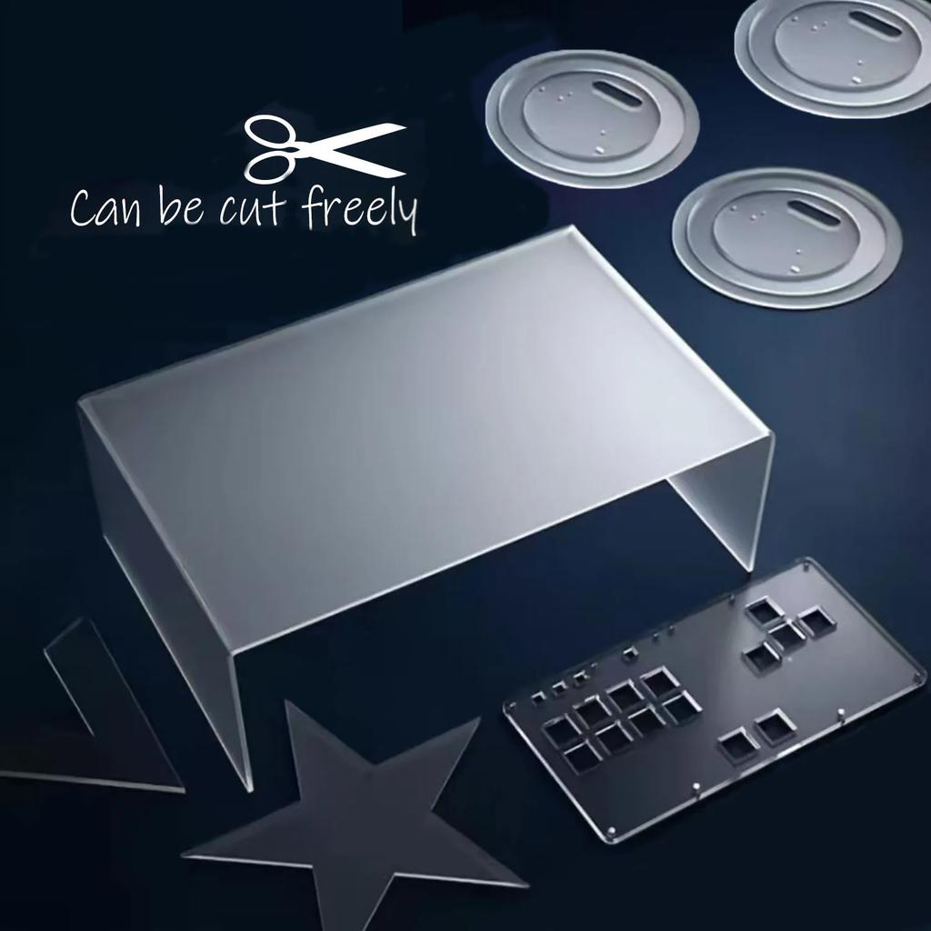 1-10pcs 2-10mm Thick Acrylic Frosted Board, Easy to Cut for Display & Decor Signs , Matte Acrylic Sheet for DIY & Crafts.