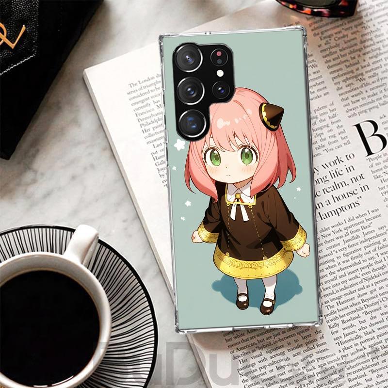 S-Spy Family Anya Cover For Samsung Galaxy S23 S22 S24 S25 Ultra S21 Plus S20 FE Phone Case S10 + S10E S25U Print Coque