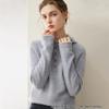 Pure Cashmere Hooded Button Knit Sweatshirt Top