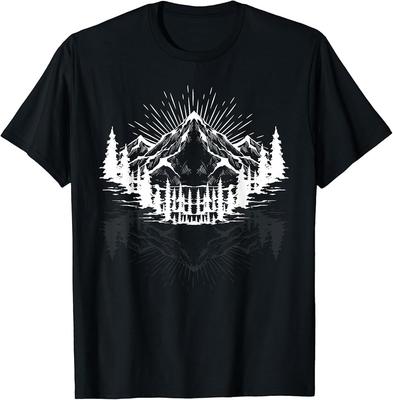 Outdoors Wildlife Nature Mountains Trees Forest Hiking TShirt Unisex T-Shirt - Men's Summer Cotton Graphic Tee