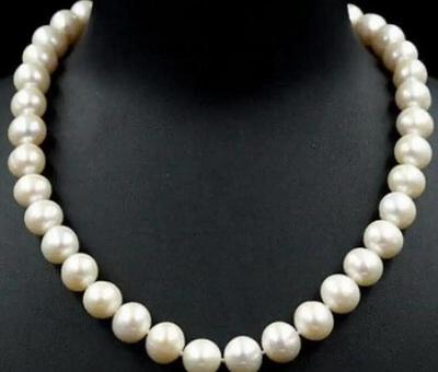 9-10MM White Freshwater Pearl Necklace