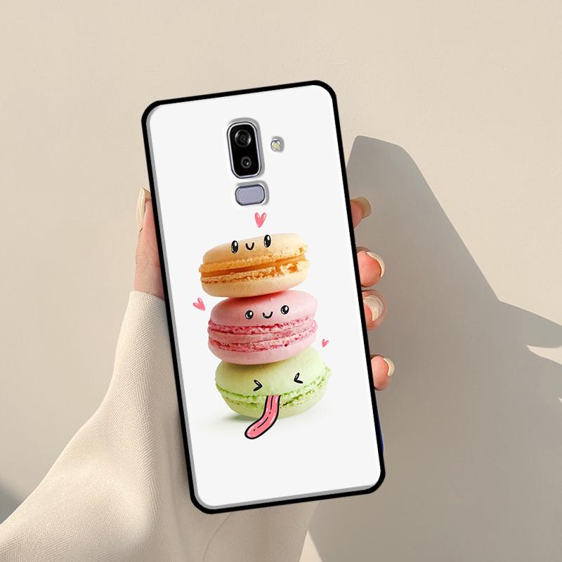 Macarons Cake Dessert Cute Case For Samsung Galaxy J3 J5 J7 2017 A3 A5 J1 2016 J4 J6 Plus A6 A7 A8 A9 J8 2018 Coque