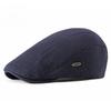 Autumn Winter Knitted Flat Cap for Men Women Retro British Style Solid Color Newsboy Hat Warm Wool Beret Casual Duckbill Cap