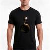 Lunar TShirt Summer Casual Cotton Tee Oversized Streetwear Tops Vintage Graphic Print Loose Fit Short Sleeve Cotton