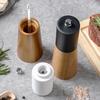 Wooden Salt Pepper Grinder Manual Spice Pepper Mill with Adjustable Ceramic Core Spice Mill Shaker Seasoning Bottle Kitchen Tool