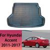Car Rear Trunk Mat For Hyundai Accent Blue I25 Sedan 2011 2012 2013 2014 2015 2016 2017 Tailored Cargo Liner Boot Floor Tray