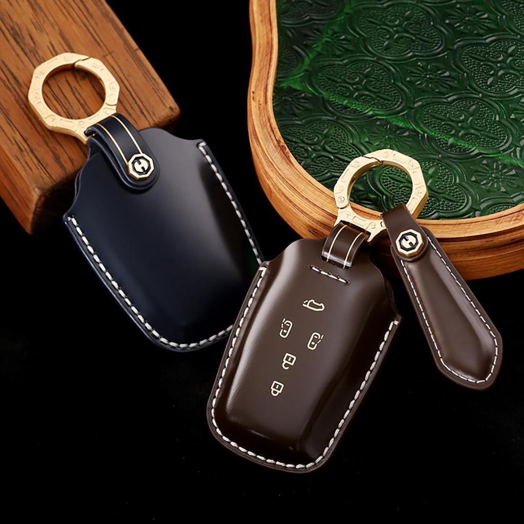 Toyota Vellfire Alphard Sienna Granvia Handmade Cowhide Car Key Cover Car Key Case
