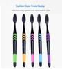 5-Piece Adult Bamboo Toothbrush Set with Soft Charcoal Bristles - Special Offer, Popular Style