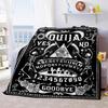 1PC Spirit Board Ouija Print Plush Blanket Perfect All Seasons Soft Comfortable Sofa Office Travel Festive Gift