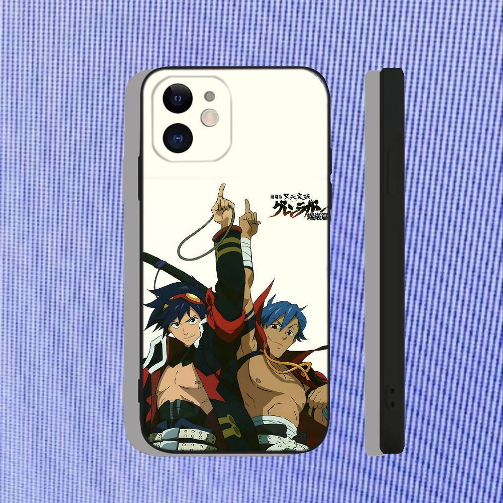 

Чохол для телефону з аніме G-Gurren Lagann Для iPhone 17,16,15,14,13,12,11,Pro,Max,Plus,Air,X,XS,XR,SE,8,7,Mini,М який чорний Funda iPhone14Plus