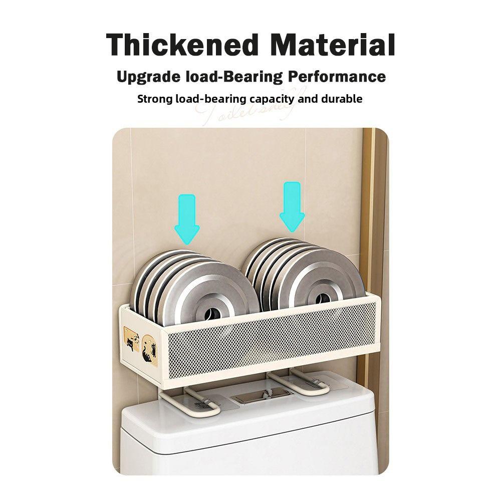 Space Save 1 Tier Toilet Storage Rack No Drilling Paper Holder Bathroom Organizer Iron Over The Toilet Shelf Over The Toilet