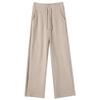 Damen High-Waist Wide-Leg Hose in Milchtee-Farbe - Schlankmachend und stilvoll für Herbst/Winter 2025