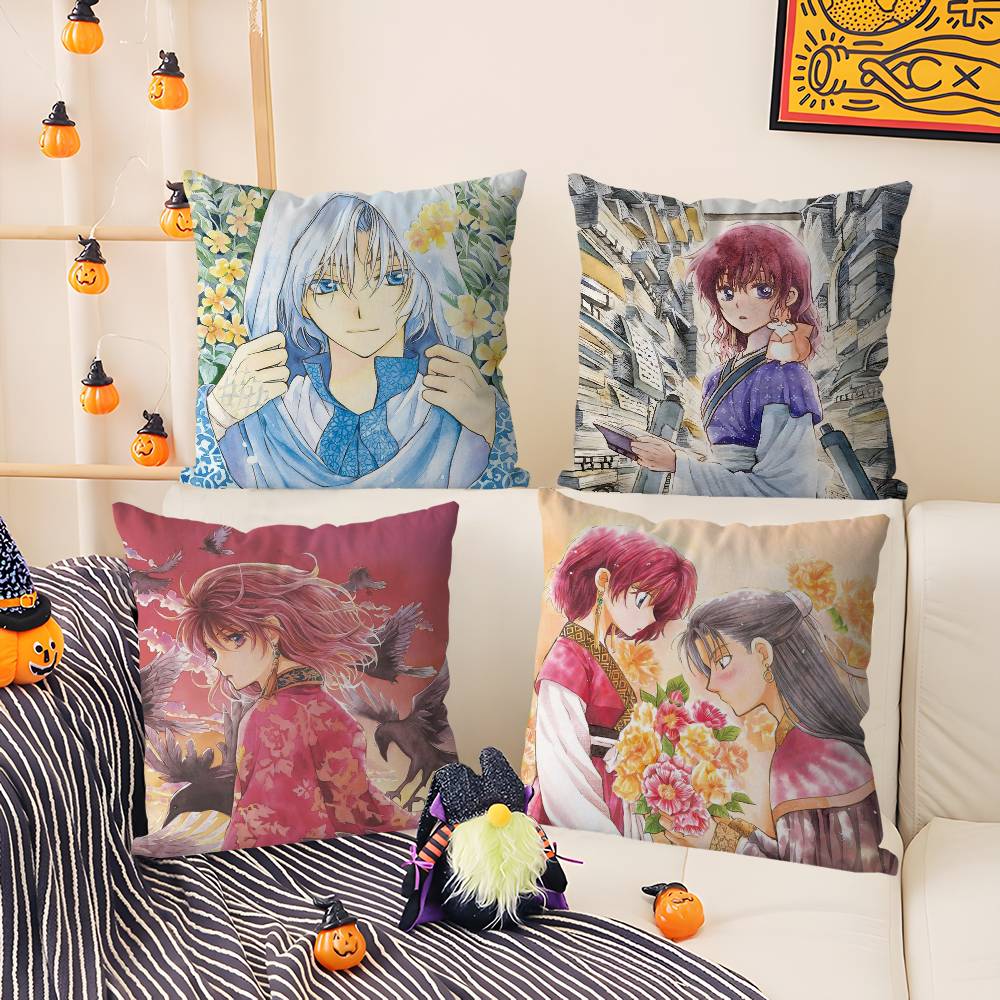 Y-Yona Of The Dawns Pillow Case Home Dorm Chair Back Short Plush Double-Sided Printing Office Nap Time Cushion Cover