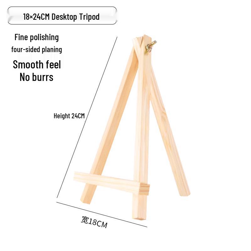 Mini Șevalet de Birou din Lemn pentru Cadru de Afișare Pictură în Ulei Numerotată pentru Copii