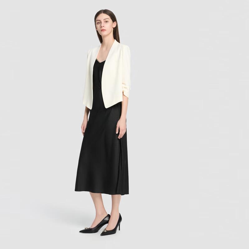 ELLASSAY Elegant Collarless Oversized Blazer