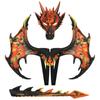 Drachenkostüm für Kinder Jungen Mädchen, Drachenflügel Schwanz Masken-Set, Halloween Dinosaurier Cosplay Kostüm Zubehör