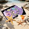 Custom Name Personalized Labubu Print Beach Towel, for Trip Camping Beach Party Home Decor, Birthday Gift for Family & Friends