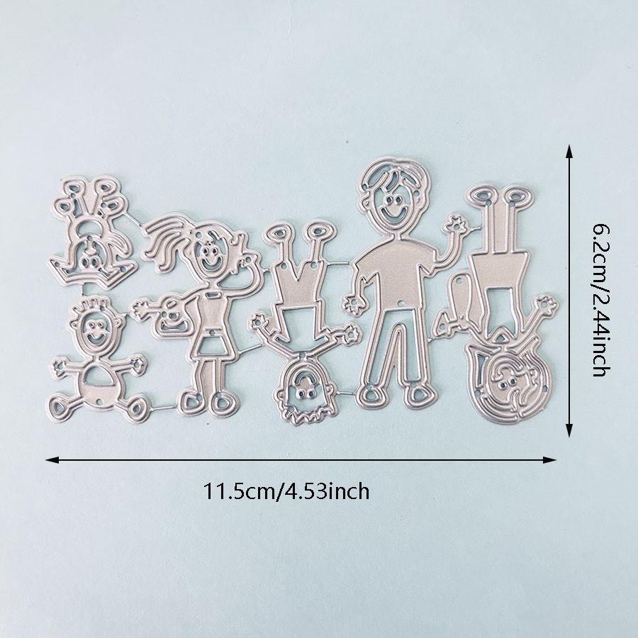 Family Members Craft Metal Templates Cutting Dies Stencil Scrapbooking Album Paper Cards Decorative Craft Embossing Die