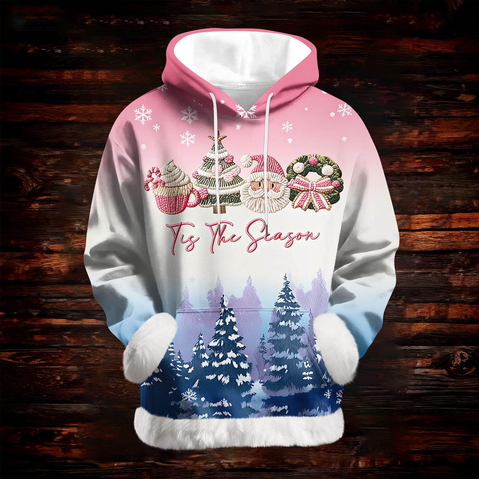 

Женская повседневная модная толстовка с капюшоном и длинным рукавом с принтом XXL розовый