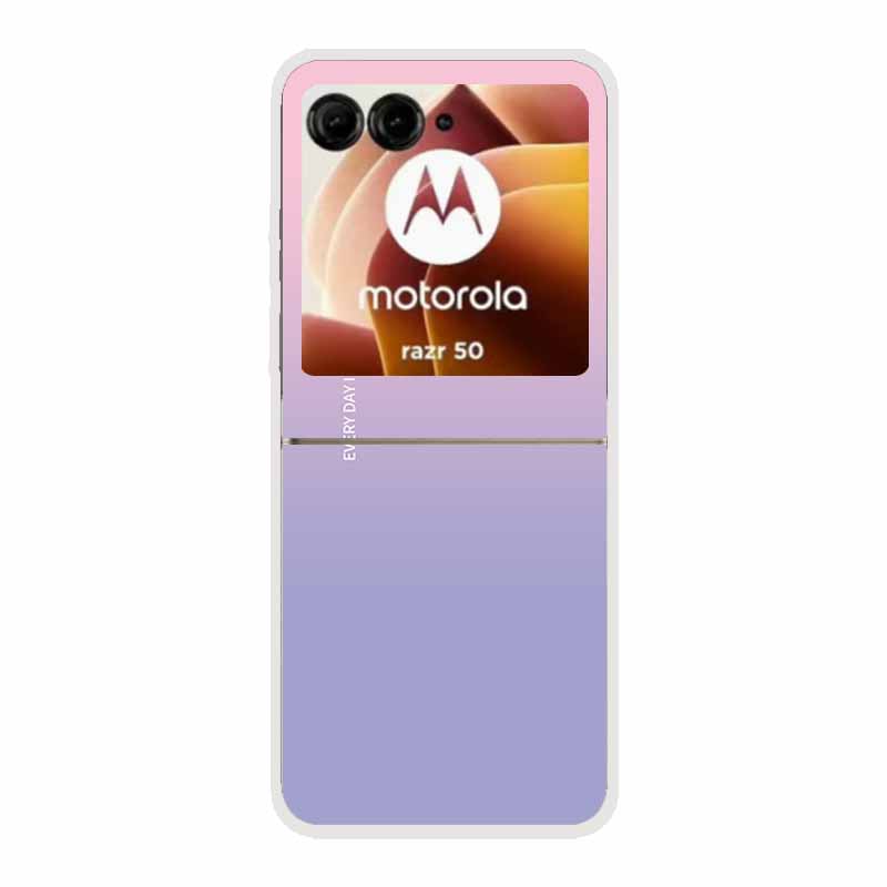 For Motorola Razr 50 Ultra Case Plastic Hard Painted Cartoon Transparent Back Cover Case for Motorola Razr 50 5G Hard PC Case 50