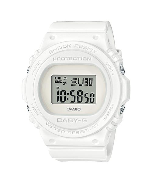 

Casio Baby-G Women s Resin 200M Water Resistant Digital Shock Resistant Quartz Watch BGD-570-7 белый