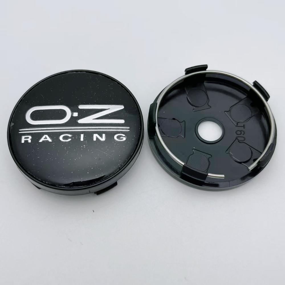 4Pcs 60mm Car Wheel Center Caps With OZ O.Z Racing Logo Emblem Badge Wheel Hubcaps Auto Rim Hub Cover Car Accessories