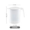 2.0 Liter Water Jug Pitcher Hot Cold Water Carafe Easy To Clean Leakproof Drinkware Large Capacity Tea Kettle for Daily Office
