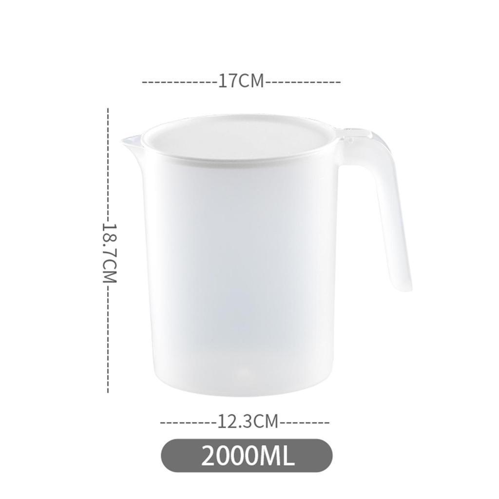 2.0 Liter Water Jug Pitcher Hot Cold Water Carafe Easy To Clean Leakproof Drinkware Large Capacity Tea Kettle for Daily Office