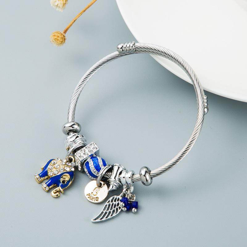 

Браслет JYL TS Унісекс З Підвісками-Квітками Підсилює Красу Та Зростання elephant рубіново-червоний колір