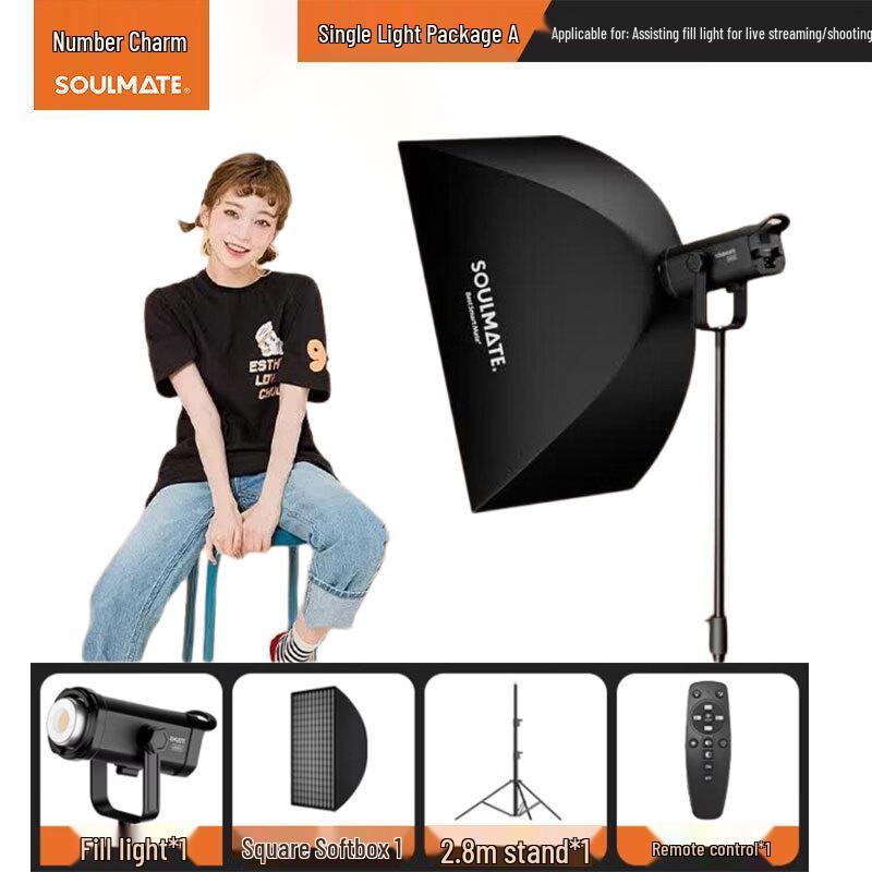 SOULMATE E300Bi Max 300W Bi-Color LED Video Light