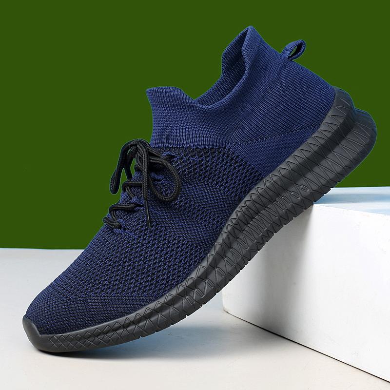Мужская обувь, летняя обувь высокого качества для мужчин, дышащие мужские кроссовки, дышащие белые модные повседневные легкие кроссовки для спортзала, большие размеры, Zapatillas Hombre 39 синий