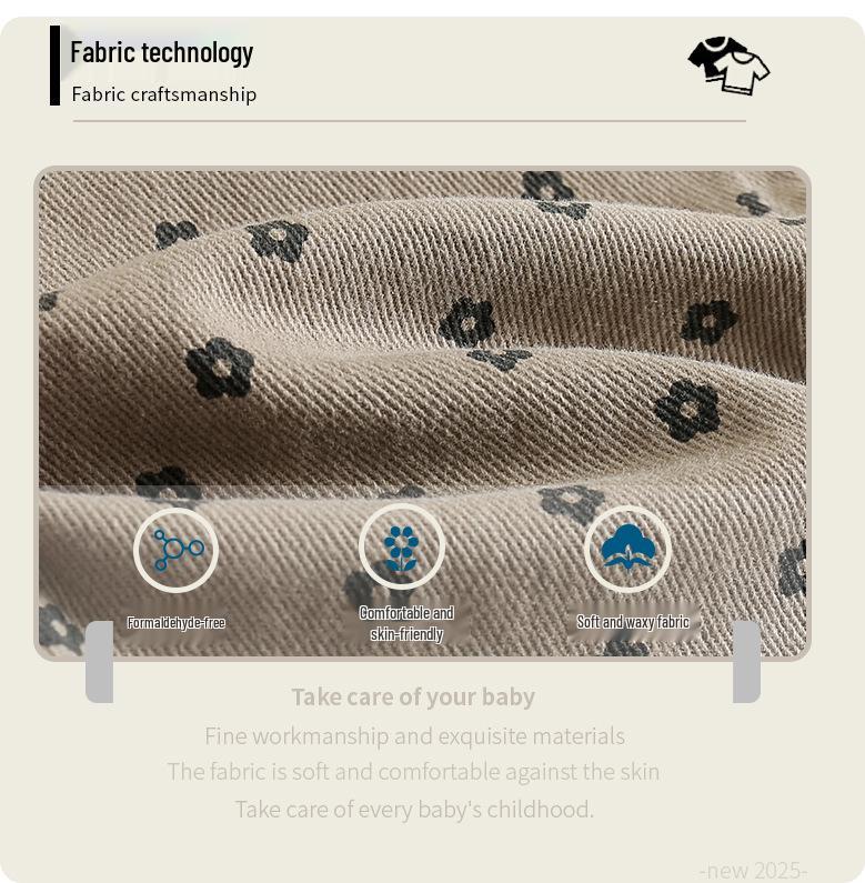 2025 Autumn Girls' Forest Style Wide-Leg Flare Pants - Korean Style Casual Wear