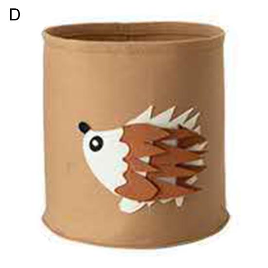 

Сумка для хранения, компактная цилиндрическая многофункциональная сумка для хранения игрушек с рисунком животных для ванной комнаты D