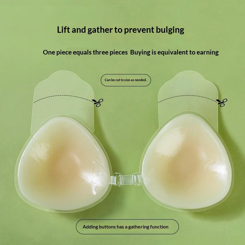 1Pair Silicone Nipple Covers Seamless Reusable Skin-Friendly Liners Adhesive Breast Boob Tape Invisible Chest Stickers