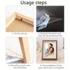 Personalized wooden photo frames, custom photo frame ornaments, simple holiday gifts indoors, commemorate precious memories
