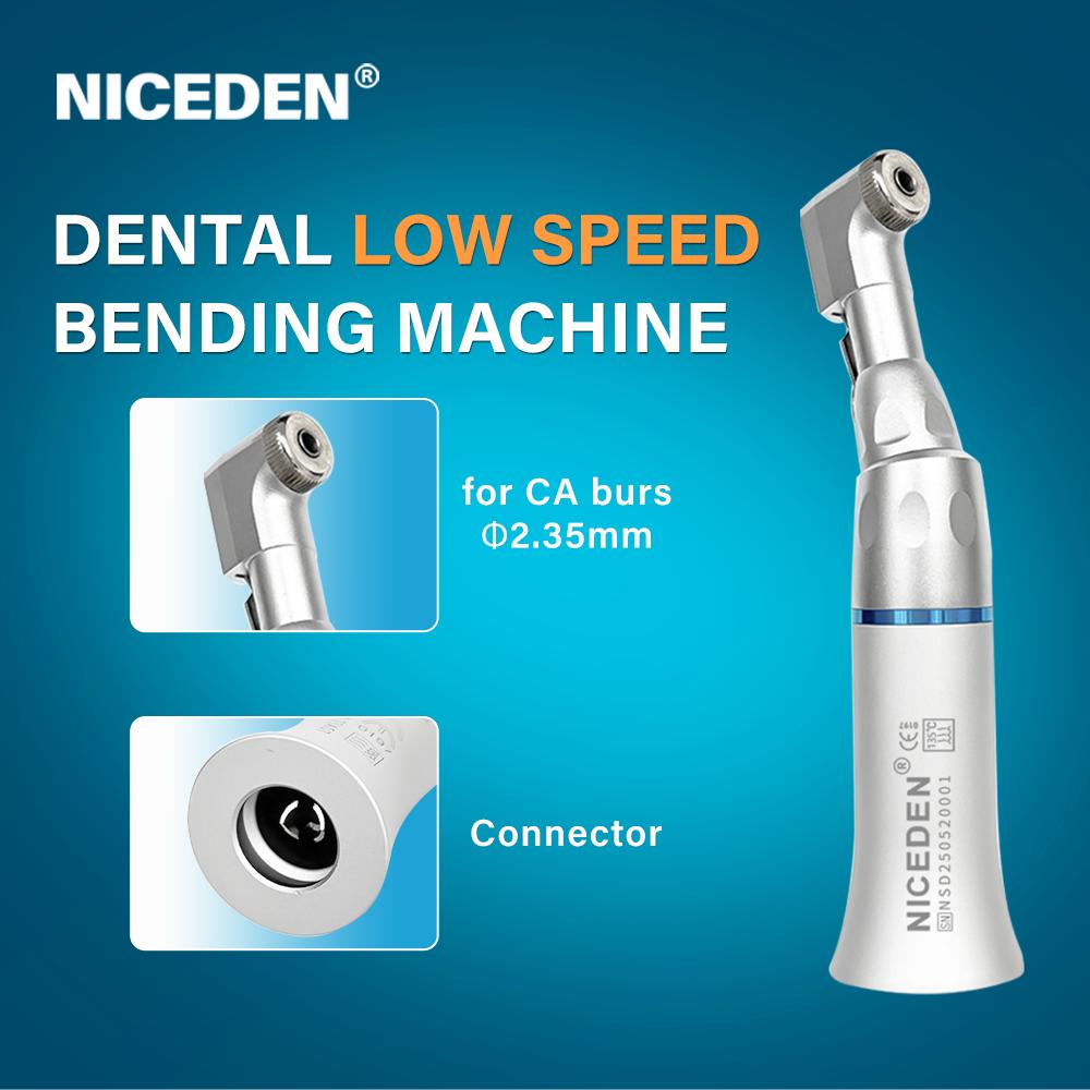 NICEDEN Dental Straight Nose Cone Low Speed Handpiece Straight 203C External Water E-type Straight Handpiece Dentistry Equipment