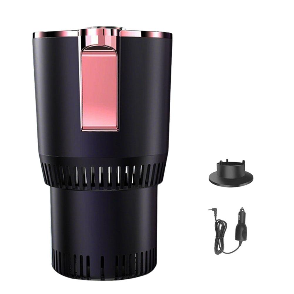 Car Heating and Cooling Cup 12V With Built-in Cup Holder Display Screen One Click Switch For Car Home Beverage Bottle Thermos